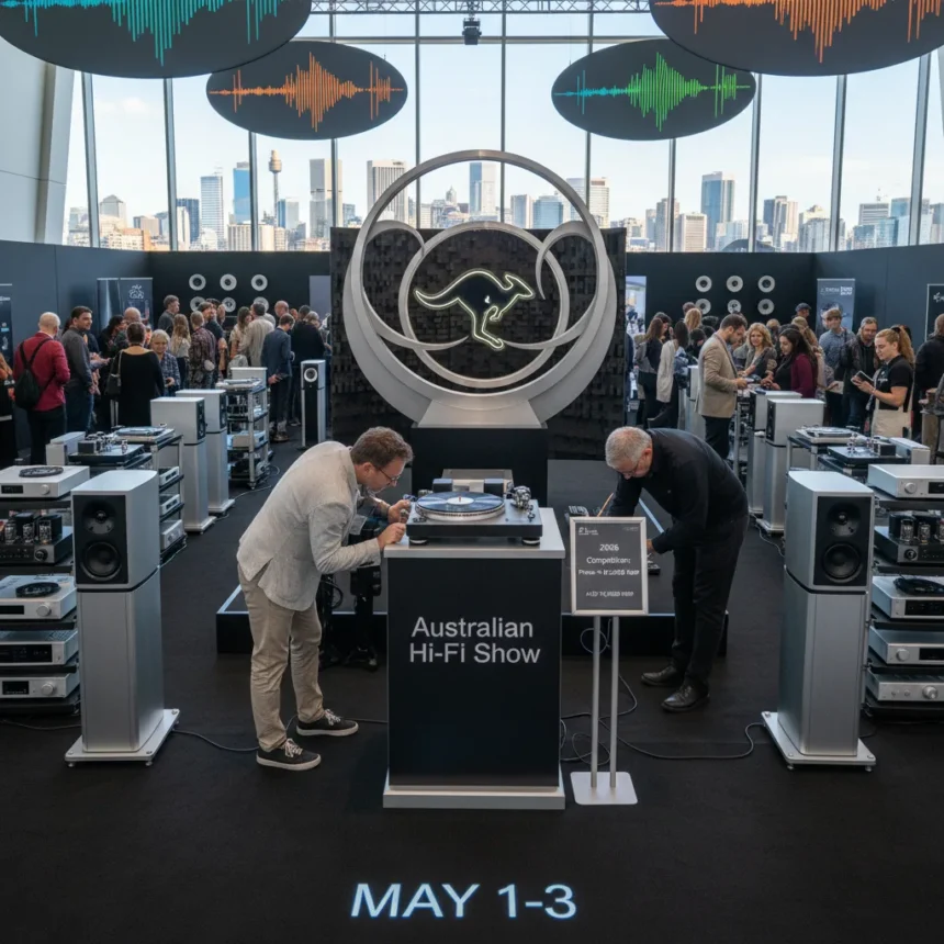 Australian Hi-Fi Show 2026 competition launches May 1-3 — AI-generated illustration