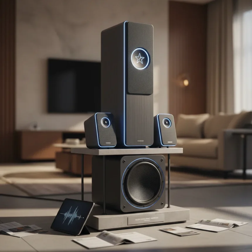 Award-winning speaker system drops $200 in rare sale — AI-generated illustration