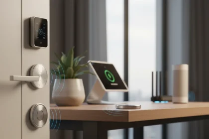 Battery-free metal tags turn smart home tracking maintenance-free — AI-generated illustration