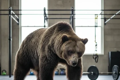 Bear taps beat planks for real core stability — AI-generated illustration