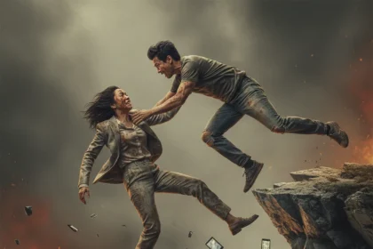 Beef season 2 ending explained: role reversal and ruin — AI-generated illustration