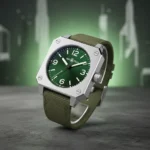 Bell & Ross BR-03 Green Steel brings color to iconic watchmaking — AI-generated illustration
