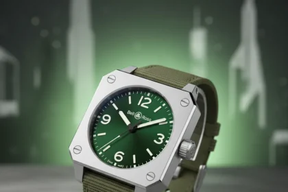 Bell & Ross BR-03 Green Steel brings color to iconic watchmaking — AI-generated illustration