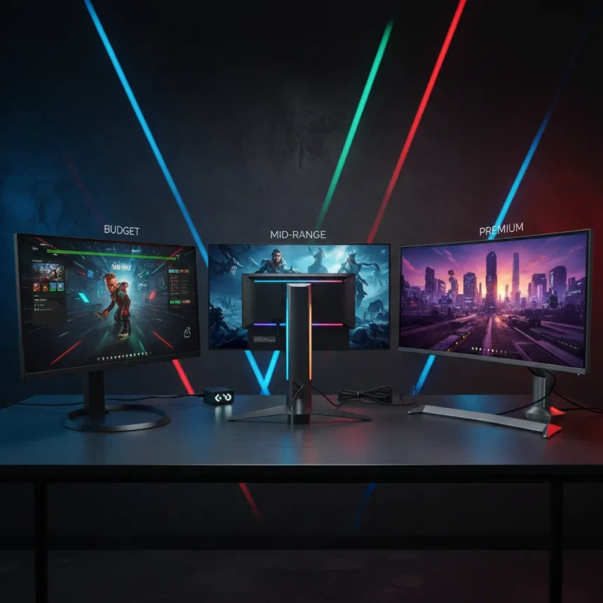 Best Gaming Monitors 2026: Top 3 Picks Across Every Budget — AI-generated illustration