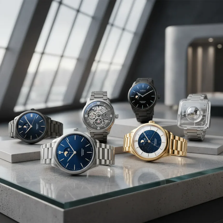 Best moonphase watches at Watches and Wonders 2026 — AI-generated illustration