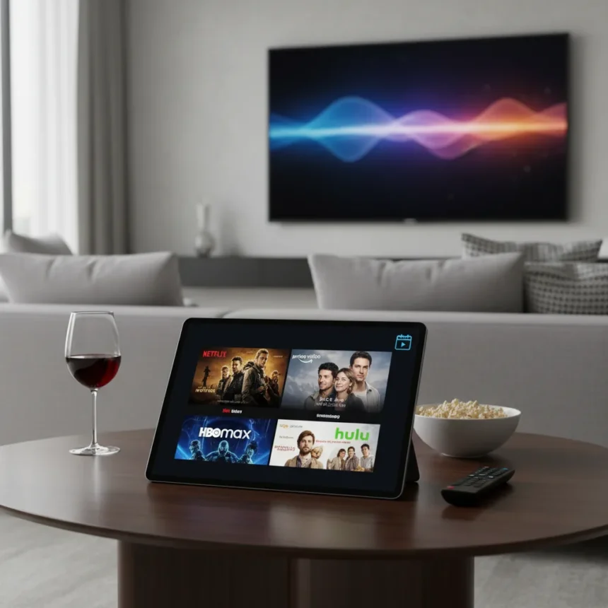 Best new movies to stream this weekend April 25-26 — AI-generated illustration