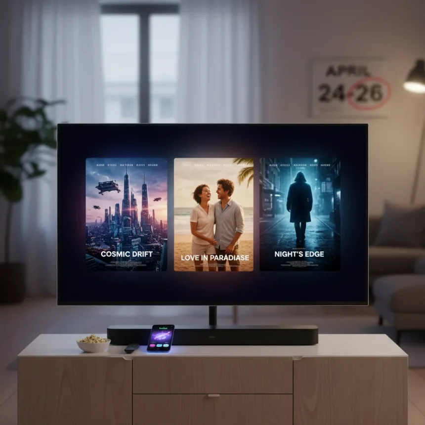 Best new to Hulu movies for weekend streaming April 24-26 — AI-generated illustration