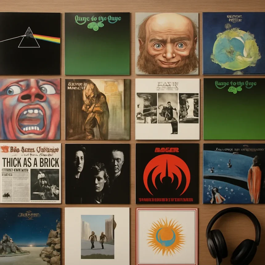 16 prog rock albums to test your hi-fi system — AI-generated illustration