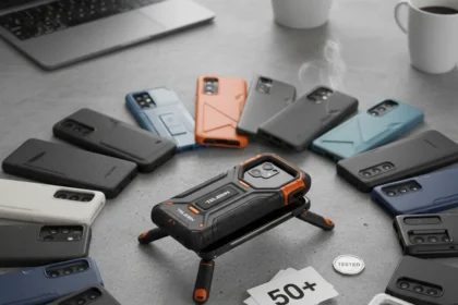 Best Samsung phone cases: Telesin Master Grip tops 50-case test — AI-generated illustration