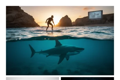 Best shark movies beyond Jaws remain rare cinema gems — AI-generated illustration