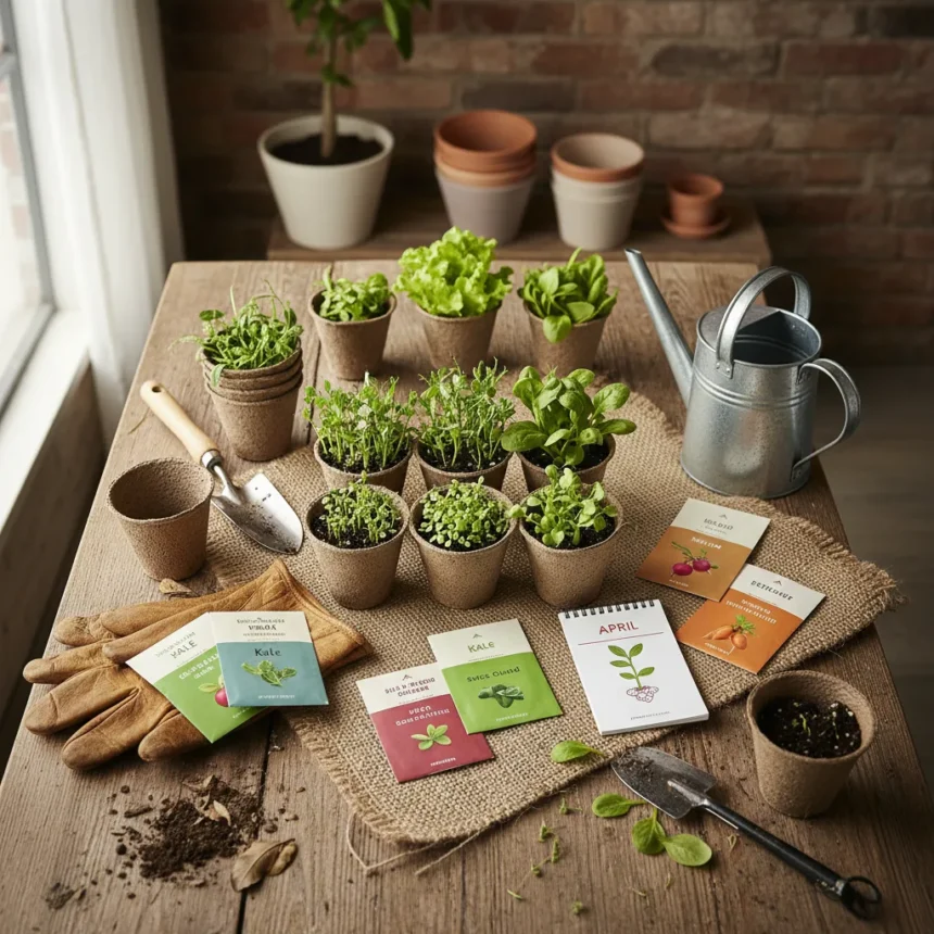 Best vegetables to sow in April for spring harvests — AI-generated illustration