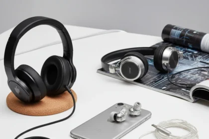 Best wired headphones for iPhone without a jack — AI-generated illustration