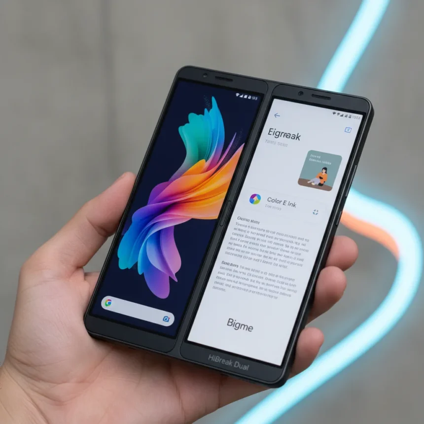 Bigme HiBreak Dual finally delivers the dual-screen phone we've waited for — AI-generated illustration