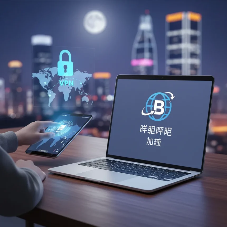 Accessing Bilibili outside China requires VPN tools — AI-generated illustration