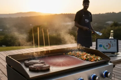 Blackstone's new griddle solves barbecue heating problems — AI-generated illustration
