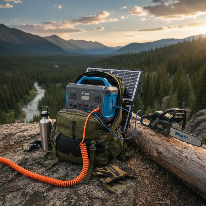 Bluetti Elite 30 V2 portable power station review — AI-generated illustration