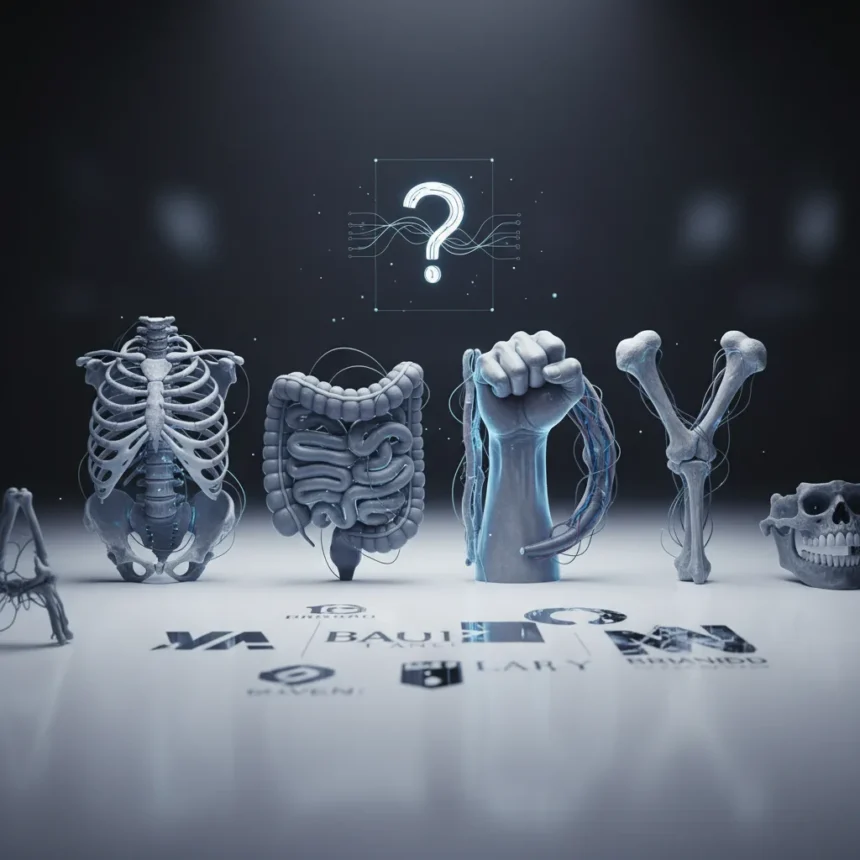 Body Part Fonts: When Typography Gets Anatomically Weird — AI-generated illustration