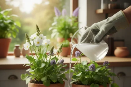 Boiled eggshells boost plant growth without buying fertilizer — AI-generated illustration