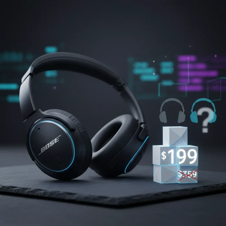 Bose QuietComfort Headphones Hit $199 Black Friday Price — AI-generated illustration