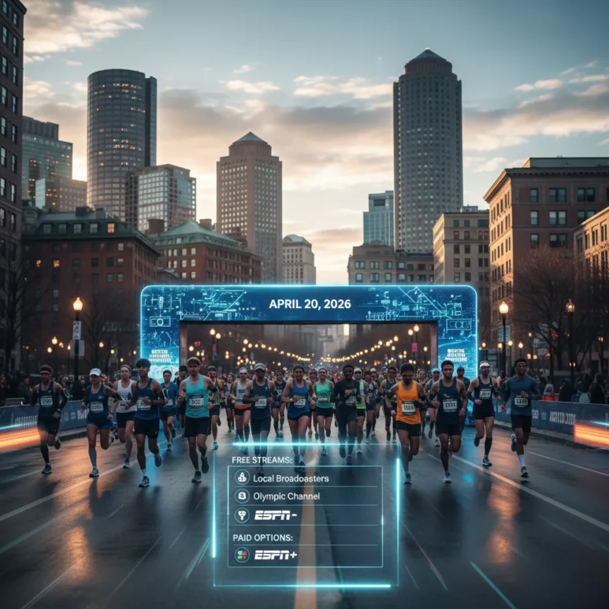 Boston Marathon 2026: Free streams and TV channels guide — AI-generated illustration