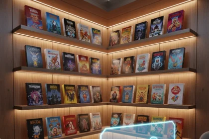 Boxroom turns your Steam library into physical game boxes — AI-generated illustration