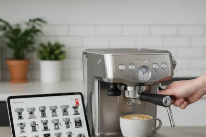 Breville Bambino Plus Reigns After 43-Machine Test — AI-generated illustration