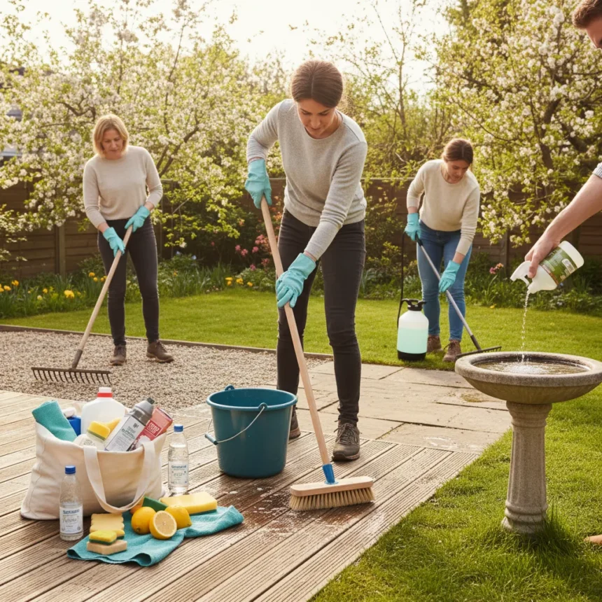 Budget backyard cleaning hacks beat power washing this spring