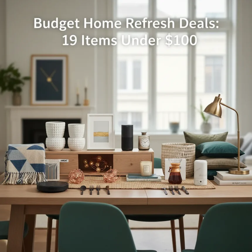 Budget home refresh deals: 19 items under $100 — AI-generated illustration