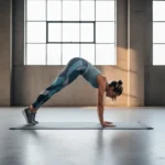 Caterpillar walk exercise for lower body mobility explained — AI-generated illustration