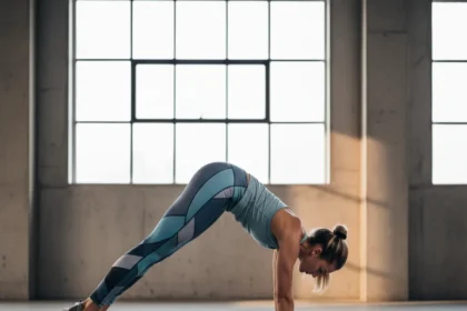 Caterpillar walk exercise for lower body mobility explained — AI-generated illustration