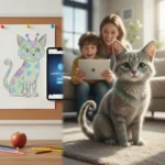 ChatGPT turns kids' doodles into photorealistic animals — AI-generated illustration