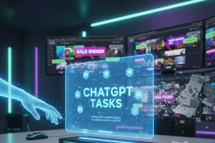 ChatGPT Tasks for gaming deals beats manual hunting — AI-generated illustration