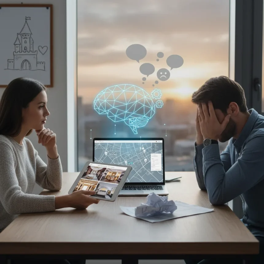 ChatGPT wedding venue tool falls short on emotional decisions — AI-generated illustration