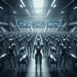 China's power grid automation army: 8,500 robots deployed by 2026 — AI-generated illustration