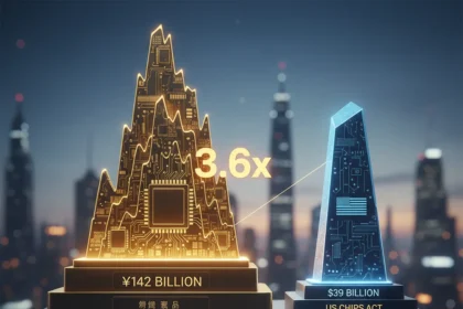 China's chip subsidies dwarf US CHIPS Act by 3.6 times — AI-generated illustration