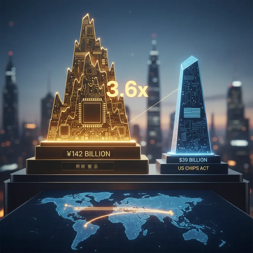 China's chip subsidies dwarf US CHIPS Act by 3.6 times — AI-generated illustration