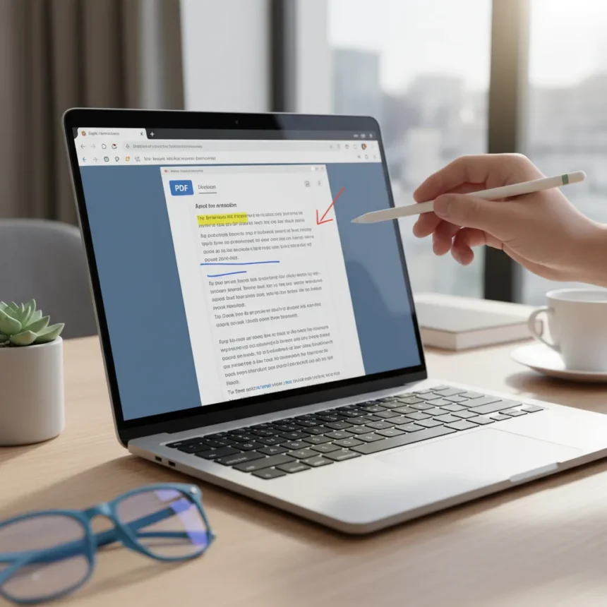 Chrome's hidden PDF annotation tool beats third-party apps — AI-generated illustration