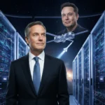 Cisco CEO Backs Elon's Space Data Center Vision — AI-generated illustration