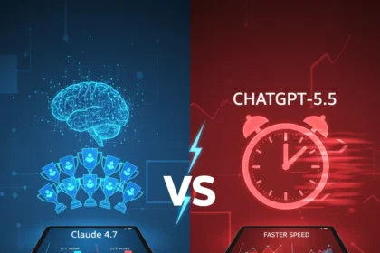 Claude 4.7 Dominates ChatGPT-5.5 in Reasoning Tests — AI-generated illustration