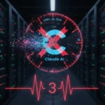 Claude AI outage hits again on April 28 — third disruption in weeks — AI-generated illustration