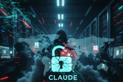 Claude Code leak fuels malware campaigns targeting developers — AI-generated illustration