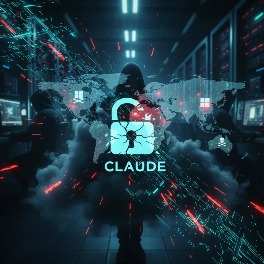 Claude Code leak fuels malware campaigns targeting developers — AI-generated illustration