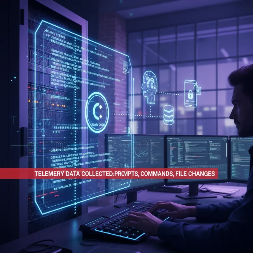 Claude Code telemetry exposes why no-code platforms track all prompts