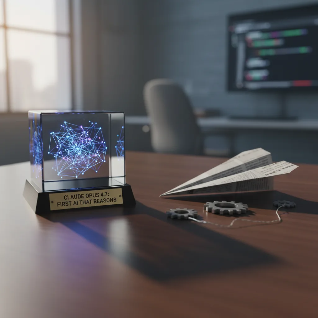 Claude Opus 4.7 reasoning claims don't match reality — AI-generated illustration