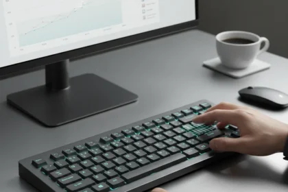 Clevetura CLVX S Keyboard Proves Touchpad in Keys Actually Works — AI-generated illustration