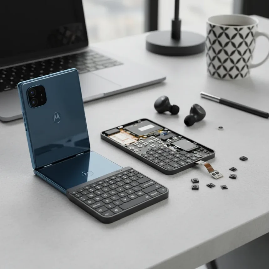 Clicks Keyboard for Motorola Razr 2025: Clever Design, Real Compromises — AI-generated illustration