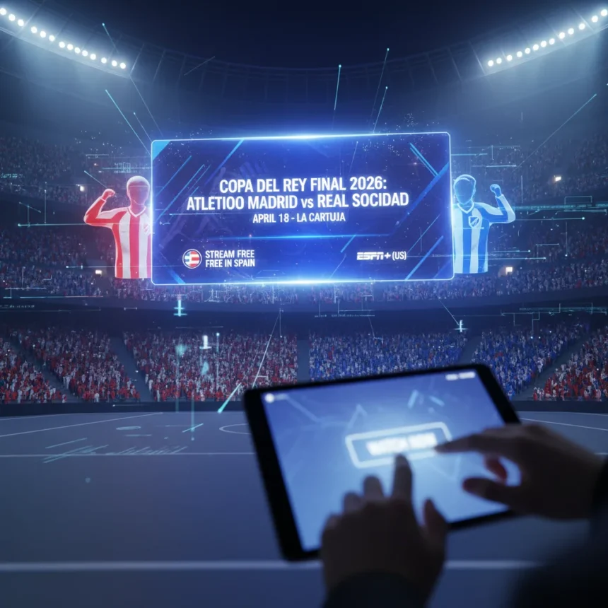 Copa del Rey final 2026: How to watch Atletico Madrid vs Real Sociedad — AI-generated illustration