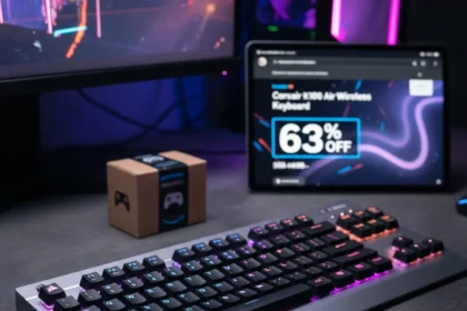 Corsair K100 Air Wireless Keyboard Hits 63% Off During Amazon Gaming Week — AI-generated illustration