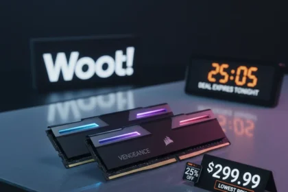 Corsair Vengeance DDR5 32GB hits lowest price in months on Woot — AI-generated illustration