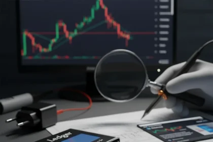 Counterfeit Ledger Nano S+ scam targets crypto newbies with fake wallets — AI-generated illustration